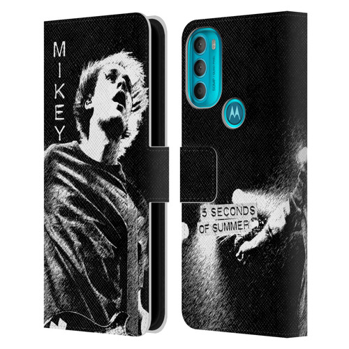 5 Seconds of Summer Solos BW Mikey Leather Book Wallet Case Cover For Motorola Moto G71 5G