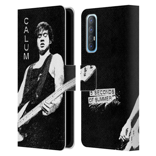 5 Seconds of Summer Solos BW Calum Leather Book Wallet Case Cover For OPPO Find X2 Neo 5G