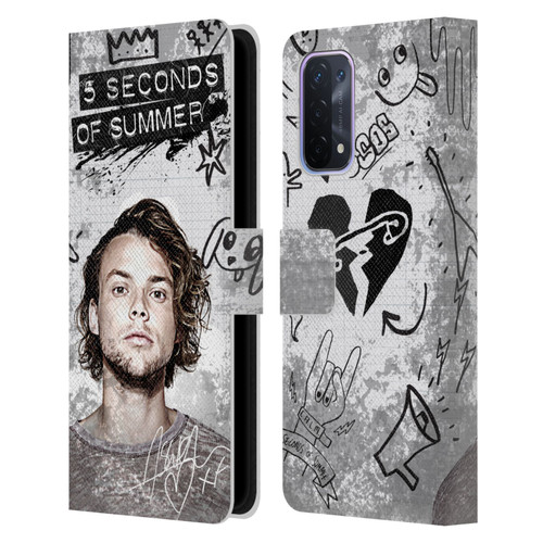 5 Seconds of Summer Solos Vandal Ashton Leather Book Wallet Case Cover For OPPO A54 5G