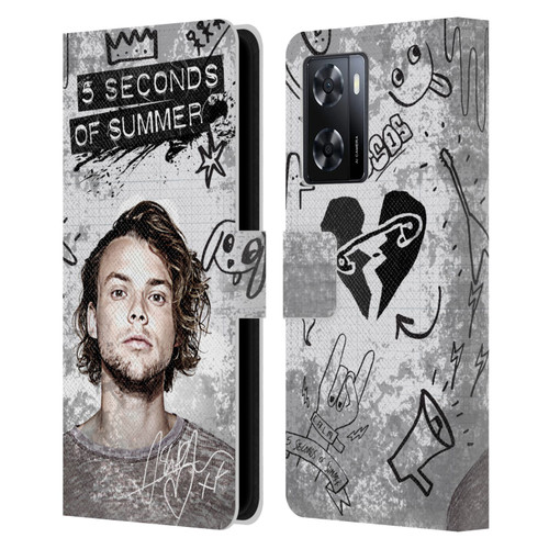 5 Seconds of Summer Solos Vandal Ashton Leather Book Wallet Case Cover For OPPO A57s