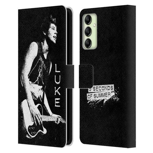 5 Seconds of Summer Solos BW Luke Leather Book Wallet Case Cover For Samsung Galaxy A14 5G