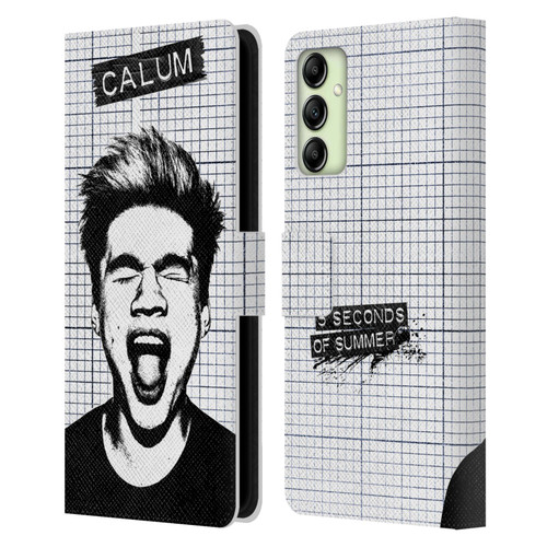 5 Seconds of Summer Solos Grained Calum Leather Book Wallet Case Cover For Samsung Galaxy A14 5G