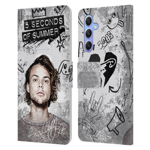 5 Seconds of Summer Solos Vandal Ashton Leather Book Wallet Case Cover For Samsung Galaxy A34 5G