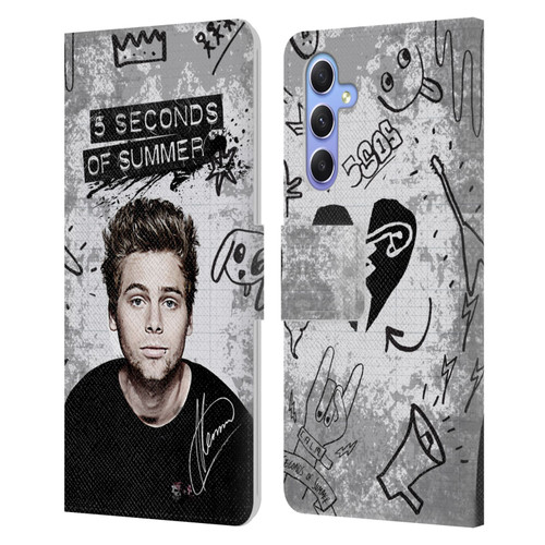 5 Seconds of Summer Solos Vandal Luke Leather Book Wallet Case Cover For Samsung Galaxy A34 5G