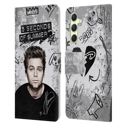 5 Seconds of Summer Solos Vandal Luke Leather Book Wallet Case Cover For Samsung Galaxy A54 5G
