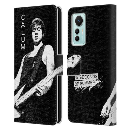 5 Seconds of Summer Solos BW Calum Leather Book Wallet Case Cover For Xiaomi 12 Lite