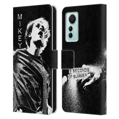 5 Seconds of Summer Solos BW Mikey Leather Book Wallet Case Cover For Xiaomi 12 Lite