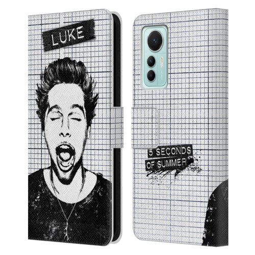5 Seconds of Summer Solos Grained Luke Leather Book Wallet Case Cover For Xiaomi 12 Lite