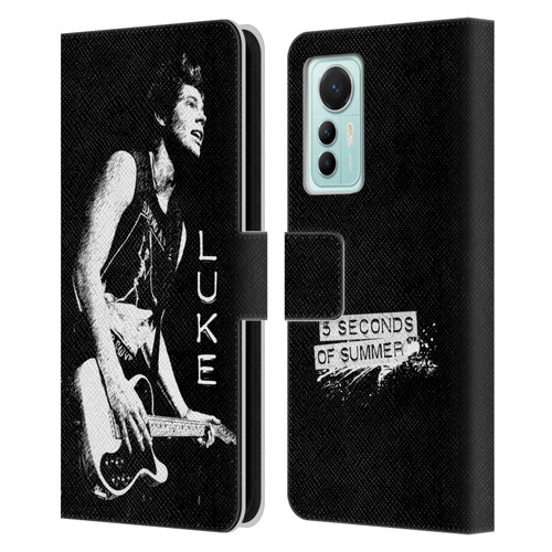 5 Seconds of Summer Solos BW Luke Leather Book Wallet Case Cover For Xiaomi 12 Lite