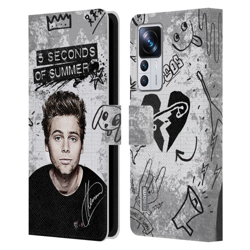 5 Seconds of Summer Solos Vandal Luke Leather Book Wallet Case Cover For Xiaomi 12T Pro