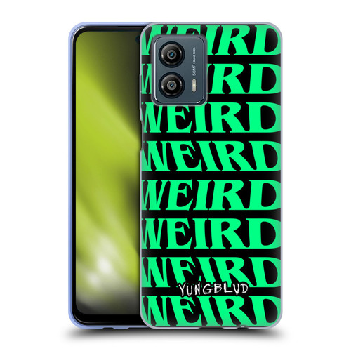 Yungblud Graphics Weird! Text Soft Gel Case for Motorola Moto G53 5G