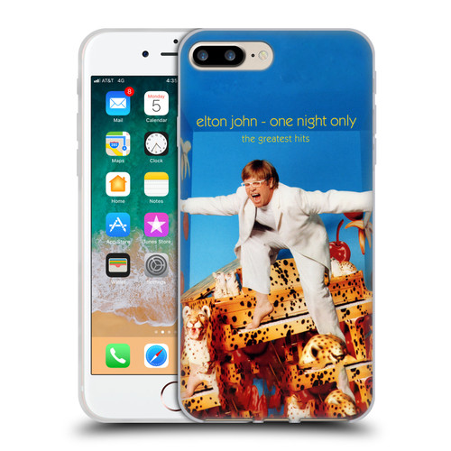 Elton John Artwork One Night Only Album Soft Gel Case for Apple iPhone 7 Plus / iPhone 8 Plus