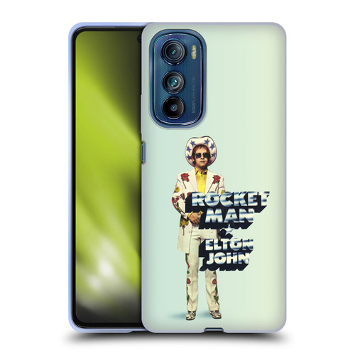 Elton John Artwork Rocket Man Single Soft Gel Case for Motorola Edge 30