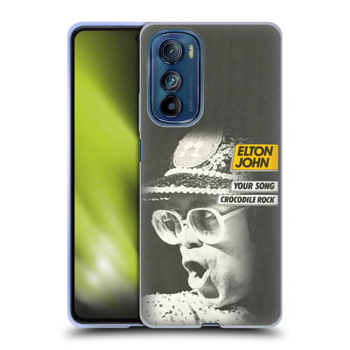 Elton John Artwork Your Song Single Soft Gel Case for Motorola Edge 30