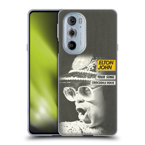 Elton John Artwork Your Song Single Soft Gel Case for Motorola Edge X30