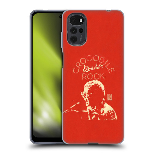 Elton John Artwork Crocodile Rock Single Soft Gel Case for Motorola Moto G22