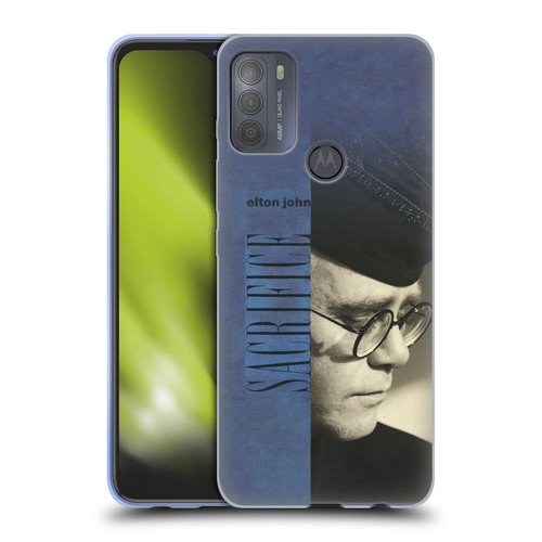 Elton John Artwork Sacrifice Single Soft Gel Case for Motorola Moto G50