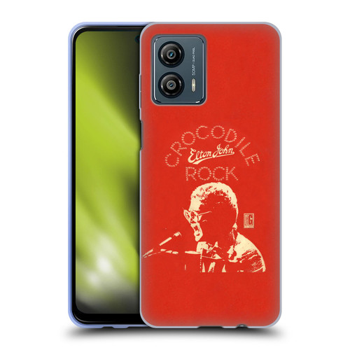 Elton John Artwork Crocodile Rock Single Soft Gel Case for Motorola Moto G53 5G