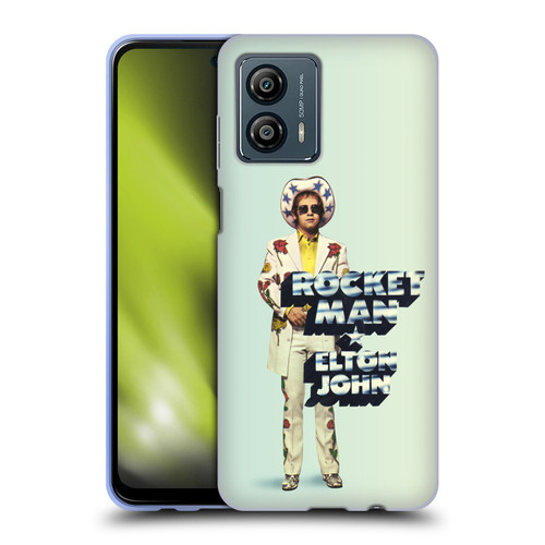 Elton John Artwork Rocket Man Single Soft Gel Case for Motorola Moto G53 5G