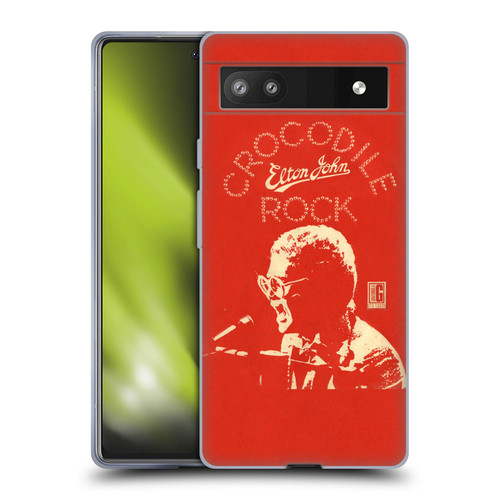 Elton John Artwork Crocodile Rock Single Soft Gel Case for Google Pixel 6a