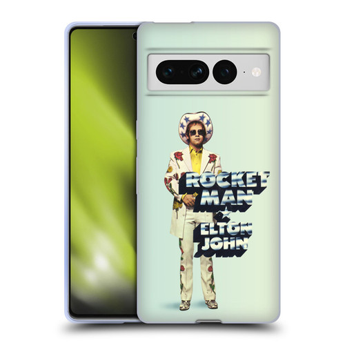 Elton John Artwork Rocket Man Single Soft Gel Case for Google Pixel 7 Pro