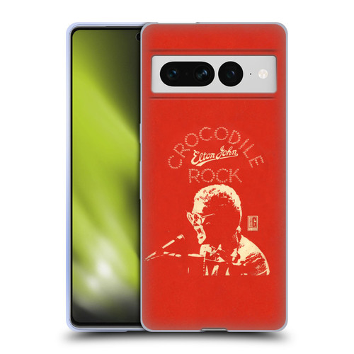 Elton John Artwork Crocodile Rock Single Soft Gel Case for Google Pixel 7 Pro