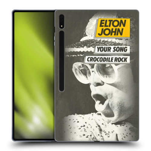 Elton John Artwork Your Song Single Soft Gel Case for Samsung Galaxy Tab S8 Ultra