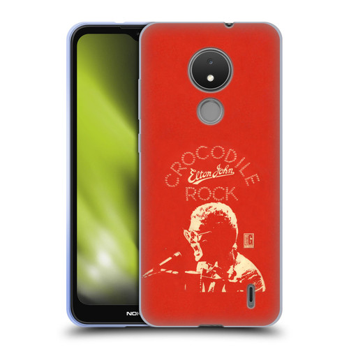 Elton John Artwork Crocodile Rock Single Soft Gel Case for Nokia C21