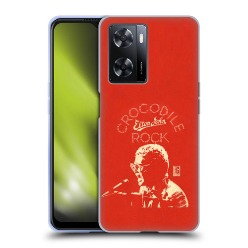 Elton John Artwork Crocodile Rock Single Soft Gel Case for OPPO A57s