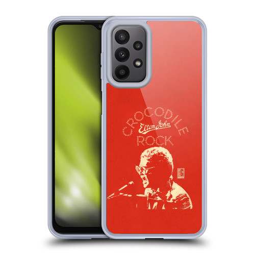 Elton John Artwork Crocodile Rock Single Soft Gel Case for Samsung Galaxy A23 / 5G (2022)
