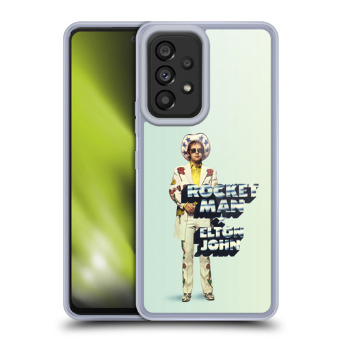 Elton John Artwork Rocket Man Single Soft Gel Case for Samsung Galaxy A53 5G (2022)