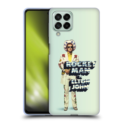 Elton John Artwork Rocket Man Single Soft Gel Case for Samsung Galaxy M53 (2022)