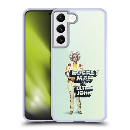 Elton John Artwork Rocket Man Single Soft Gel Case for Samsung Galaxy S22 5G