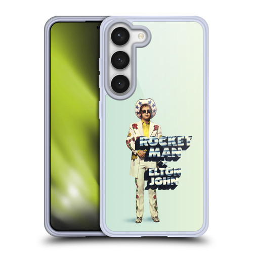 Elton John Artwork Rocket Man Single Soft Gel Case for Samsung Galaxy S23 5G