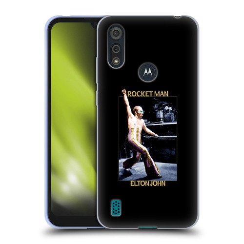 Elton John Rocketman Key Art 3 Soft Gel Case for Motorola Moto E6s (2020)