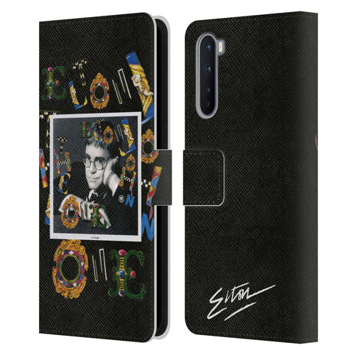 Elton John Artwork The One Single Leather Book Wallet Case Cover For OnePlus Nord 5G