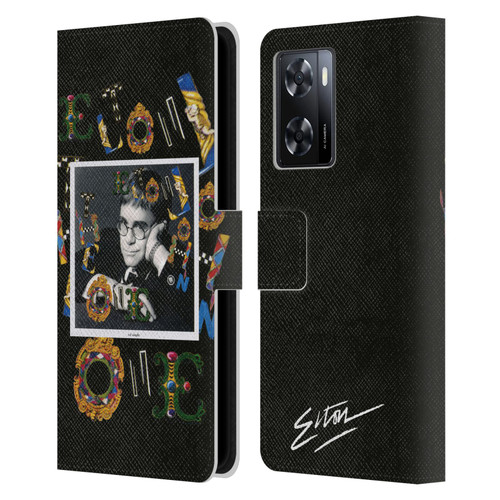 Elton John Artwork The One Single Leather Book Wallet Case Cover For OPPO A57s