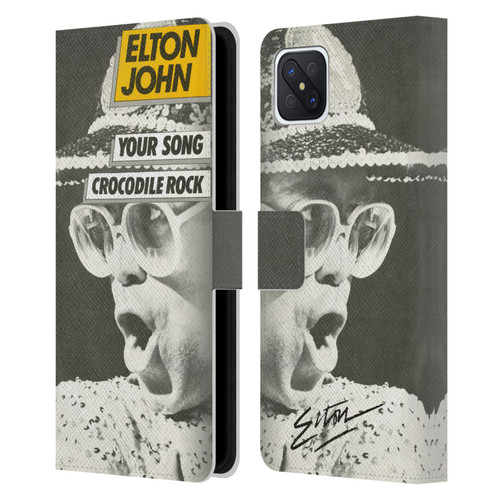 Elton John Artwork Your Song Single Leather Book Wallet Case Cover For OPPO Reno4 Z 5G