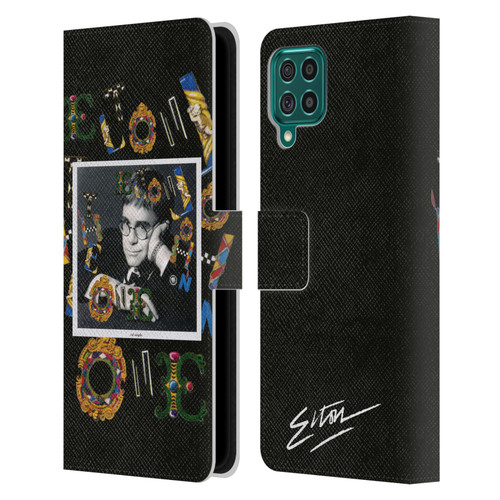 Elton John Artwork The One Single Leather Book Wallet Case Cover For Samsung Galaxy F62 (2021)