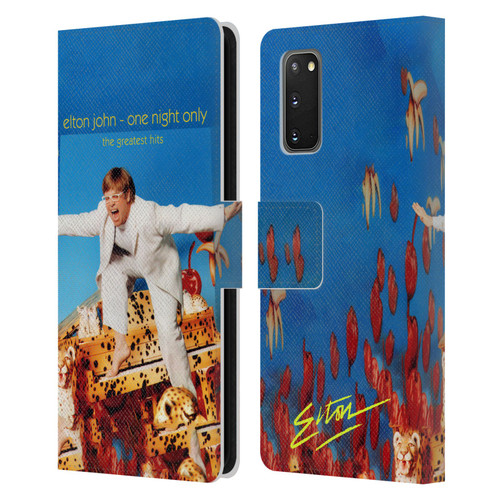 Elton John Artwork One Night Only Album Leather Book Wallet Case Cover For Samsung Galaxy S20 / S20 5G