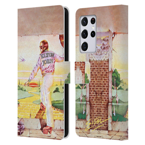 Elton John Artwork GBYR Album Leather Book Wallet Case Cover For Samsung Galaxy S21 Ultra 5G