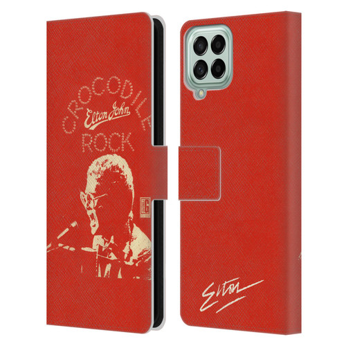 Elton John Artwork Crocodile Rock Single Leather Book Wallet Case Cover For Samsung Galaxy M33 (2022)