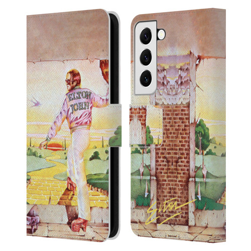 Elton John Artwork GBYR Album Leather Book Wallet Case Cover For Samsung Galaxy S22 5G