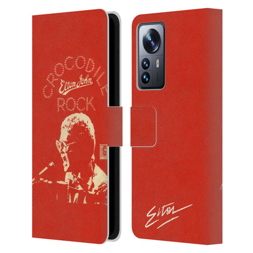 Elton John Artwork Crocodile Rock Single Leather Book Wallet Case Cover For Xiaomi 12 Pro