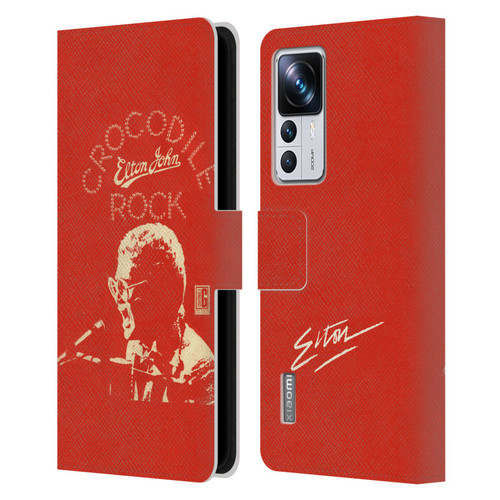 Elton John Artwork Crocodile Rock Single Leather Book Wallet Case Cover For Xiaomi 12T Pro