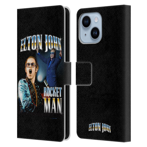 Elton John Rocketman Key Art Leather Book Wallet Case Cover For Apple iPhone 14 Plus