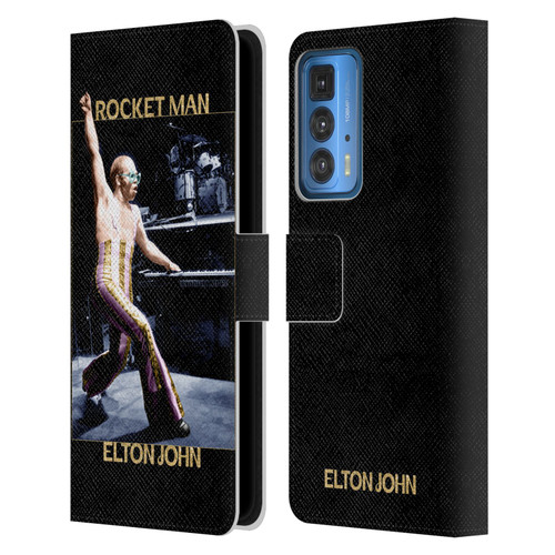 Elton John Rocketman Key Art 3 Leather Book Wallet Case Cover For Motorola Edge 20 Pro