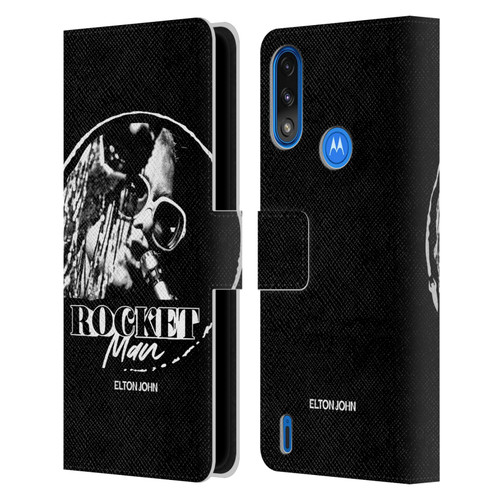 Elton John Rocketman Key Art 4 Leather Book Wallet Case Cover For Motorola Moto E7 Power / Moto E7i Power