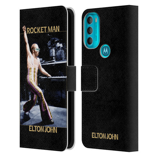 Elton John Rocketman Key Art 3 Leather Book Wallet Case Cover For Motorola Moto G71 5G