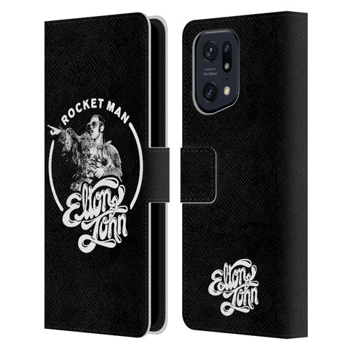 Elton John Rocketman Key Art 2 Leather Book Wallet Case Cover For OPPO Find X5 Pro